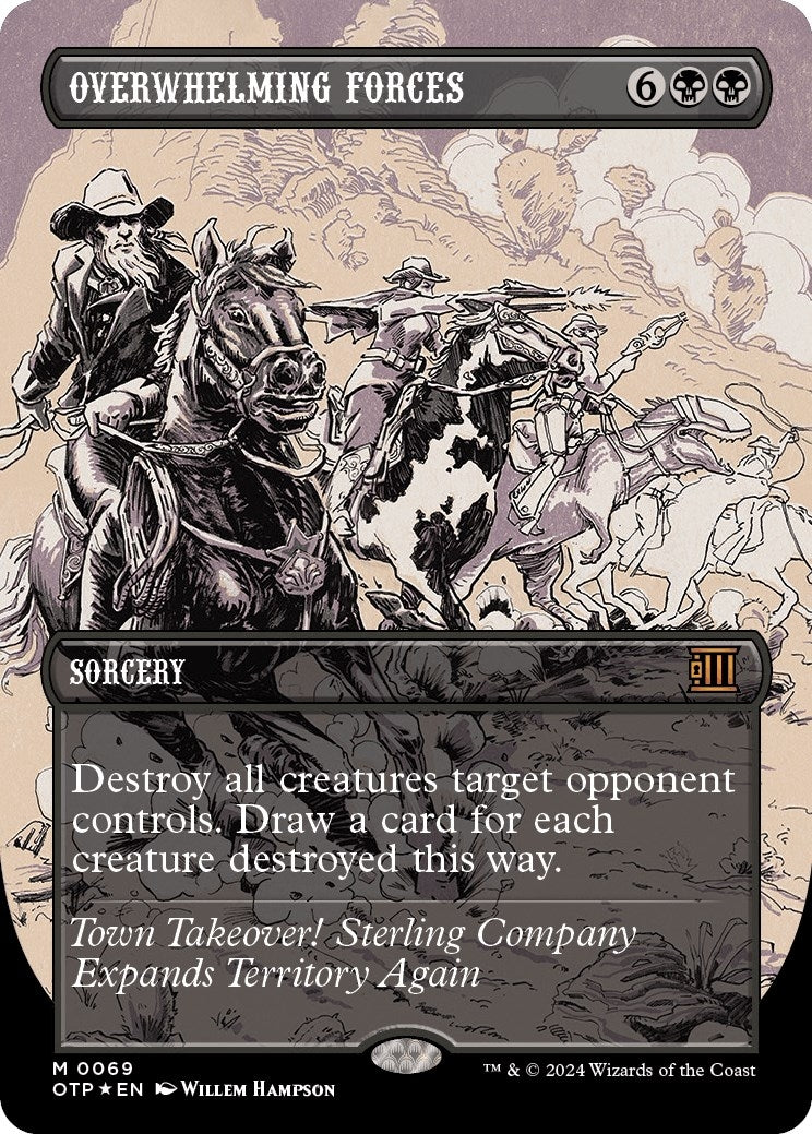 Image for Overwhelming Forces (Textured Foil) (69) (Outlaws of Thunder Junction: Breaking News) - Magic: The Gathering