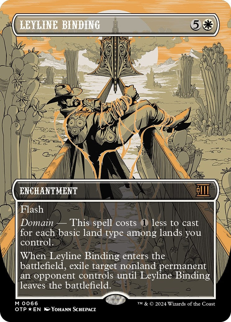 Image for Leyline Binding (Textured Foil) (66) (Outlaws of Thunder Junction: Breaking News) - Magic: The Gathering