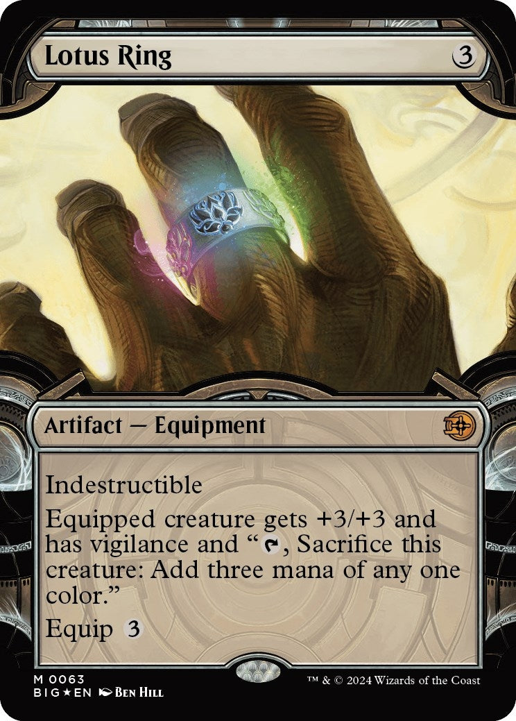 Image for Lotus Ring (Showcase) (Raised Foil) (63) (Outlaws of Thunder Junction: The Big Score) - Magic: The Gathering
