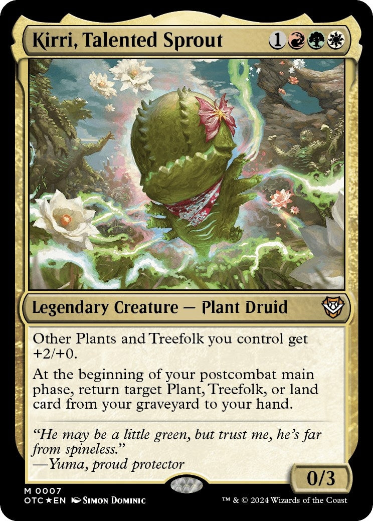 Image for Kirri, Talented Sprout (7) (Commander: Outlaws of Thunder Junction) - Magic: The Gathering