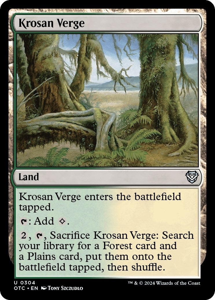 Image for Krosan Verge (304) (Commander: Outlaws of Thunder Junction) - Magic: The Gathering