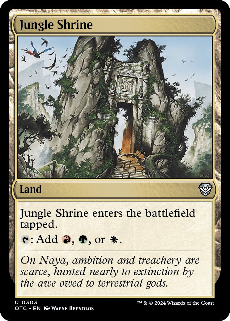 Image for Jungle Shrine (303) (Commander: Outlaws of Thunder Junction) - Magic: The Gathering