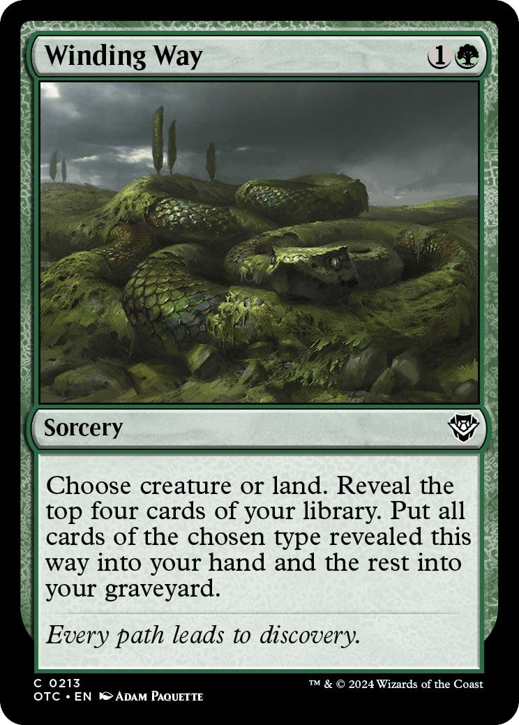 Image for Winding Way (213) (Commander: Outlaws of Thunder Junction) - Magic: The Gathering