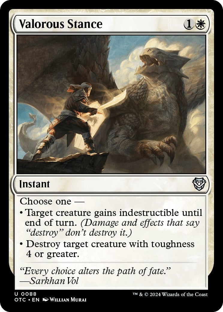 Image for Valorous Stance (88) (Commander: Outlaws of Thunder Junction) - Magic: The Gathering