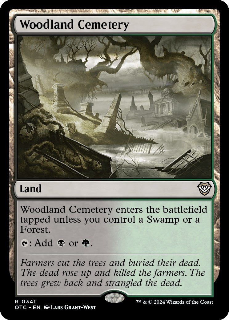 Image for Woodland Cemetery (341) (Commander: Outlaws of Thunder Junction) - Magic: The Gathering