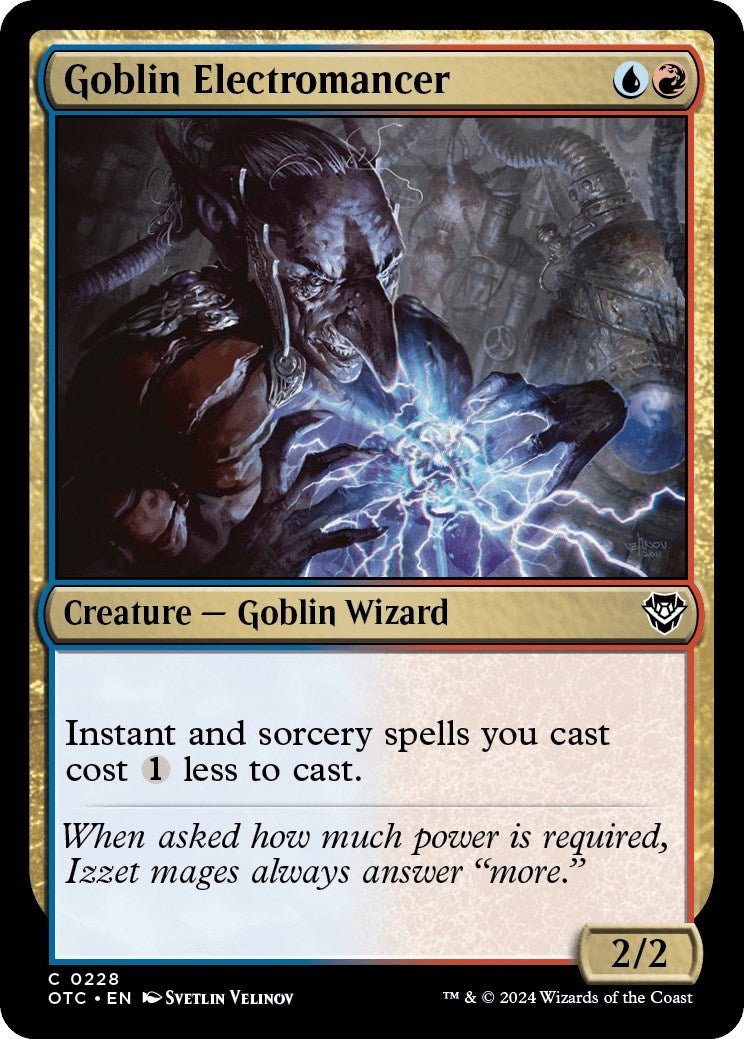 Image for Goblin Electromancer (228) (Commander: Outlaws of Thunder Junction) - Magic: The Gathering