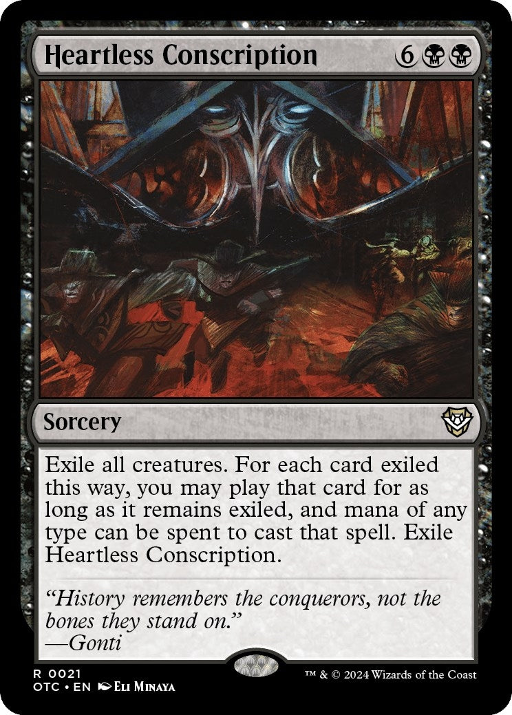 Image for Heartless Conscription (21) (Commander: Outlaws of Thunder Junction) - Magic: The Gathering