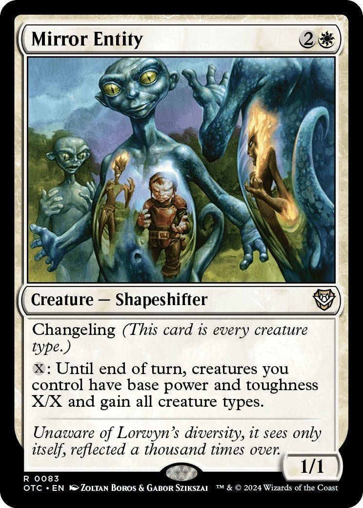 Image for Mirror Entity (83) (Commander: Outlaws of Thunder Junction) - Magic: The Gathering