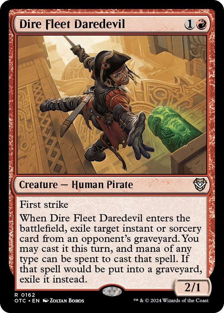 Image for Dire Fleet Daredevil (162) (Commander: Outlaws of Thunder Junction) - Magic: The Gathering