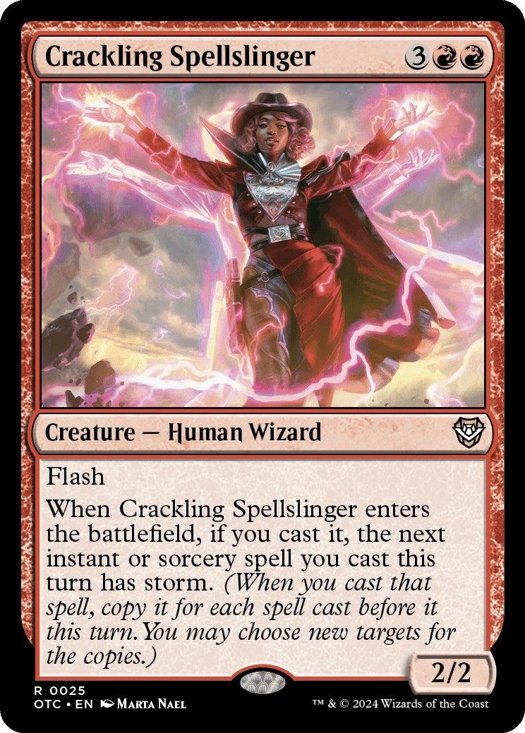 Image for Crackling Spellslinger (25) (Commander: Outlaws of Thunder Junction) - Magic: The Gathering