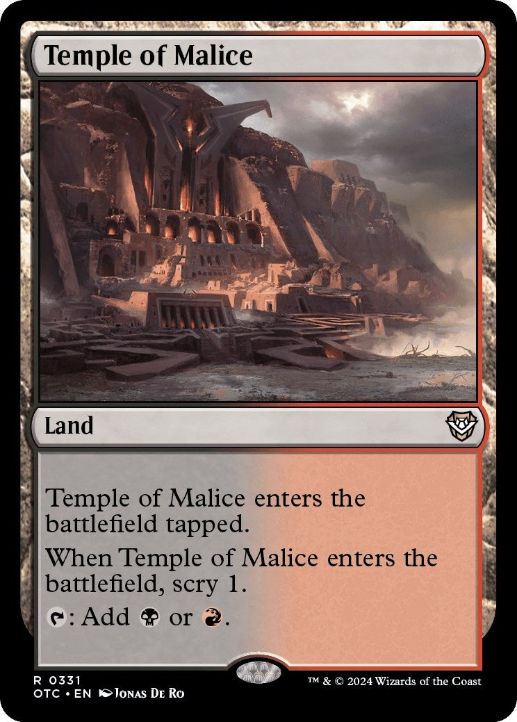 Image for Temple of Malice (331) (Commander: Outlaws of Thunder Junction) - Magic: The Gathering