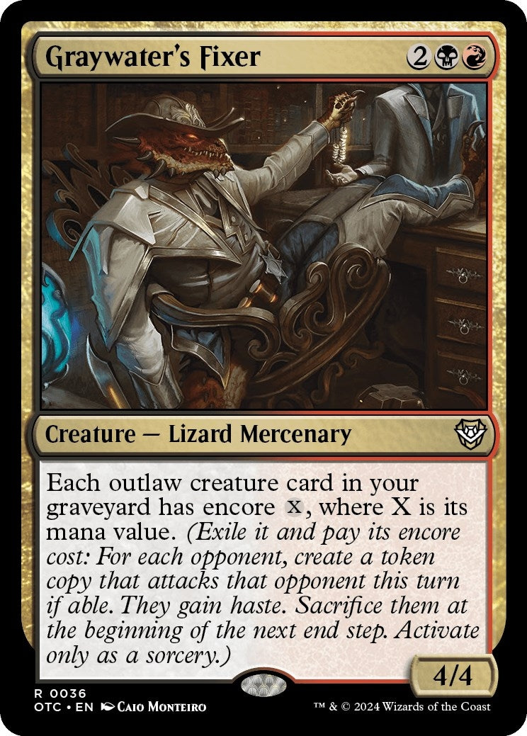 Image for Graywater's Fixer (36) (Commander: Outlaws of Thunder Junction) - Magic: The Gathering