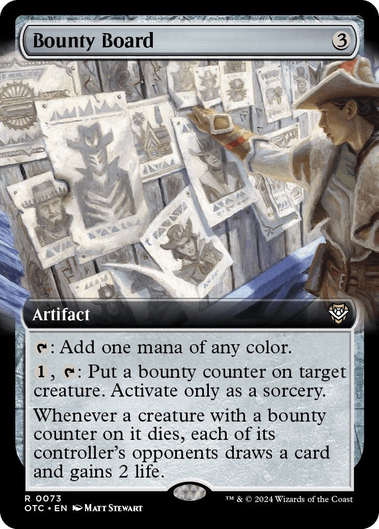 Image for Bounty Board (Extended Art) (73) (Commander: Outlaws of Thunder Junction) - Magic: The Gathering