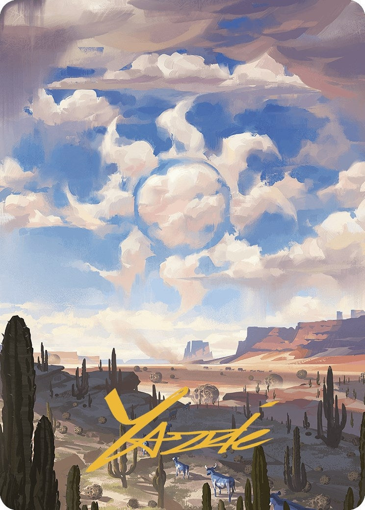Image for Plains Art Card (Gold-Stamped Signature) (36) (Art Series: Outlaws of Thunder Junction) - Magic: The Gathering
