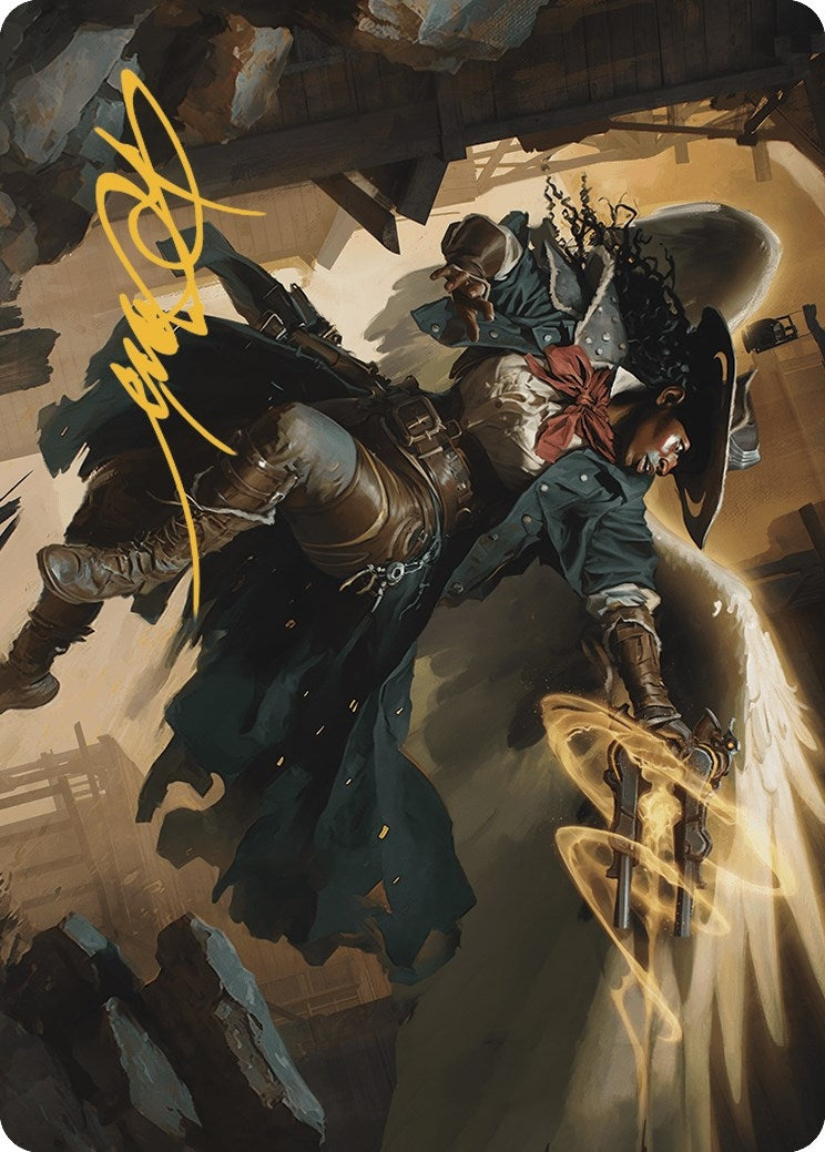 Image for Archangel of Tithes Art Card (Gold-Stamped Signature) (1) (Art Series: Outlaws of Thunder Junction) - Magic: The Gathering
