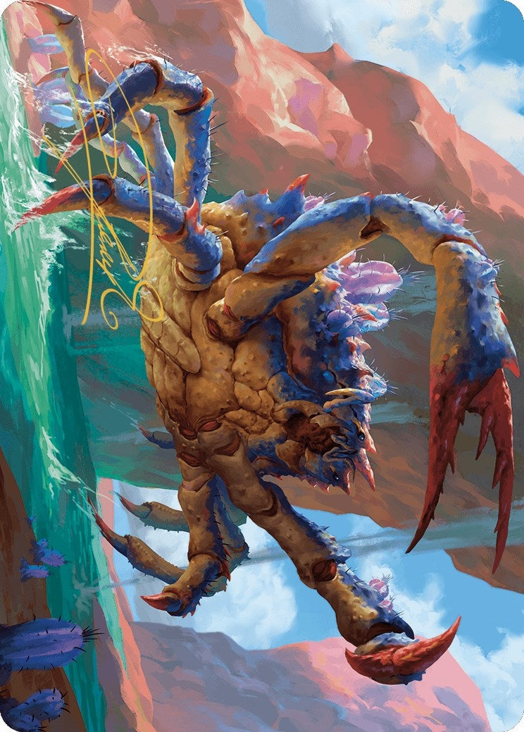 Image for Canyon Crab Art Card (Gold-Stamped Signature) (4) (Art Series: Outlaws of Thunder Junction) - Magic: The Gathering
