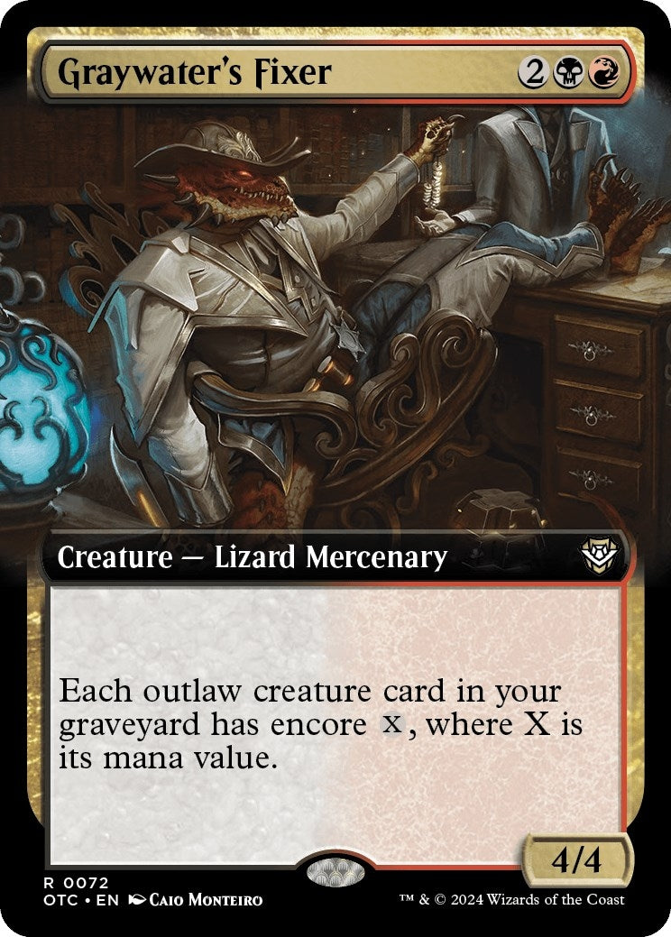 Image for Graywater's Fixer (Extended Art) (72) (Commander: Outlaws of Thunder Junction) - Magic: The Gathering