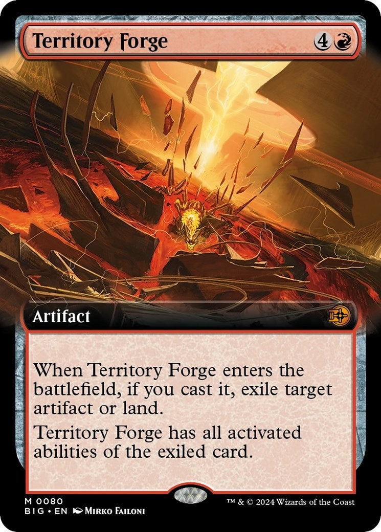 Image for Territory Forge (Extended Art) (80) (Outlaws of Thunder Junction: The Big Score) - Magic: The Gathering