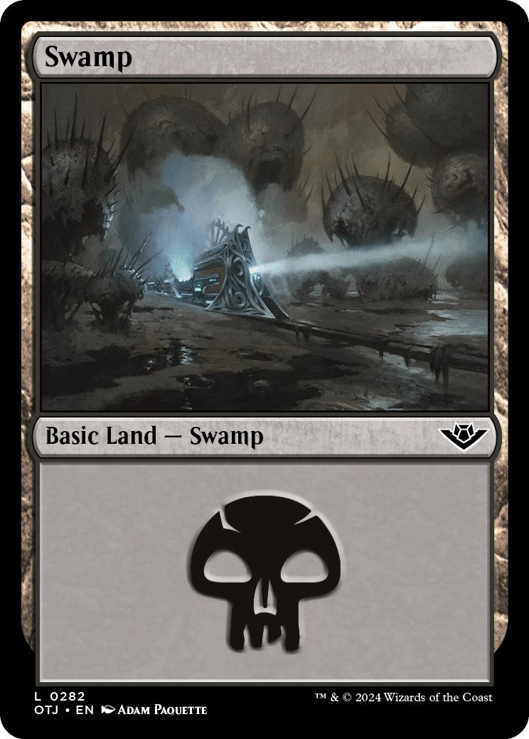 Image for Swamp (0282) (282) (Outlaws of Thunder Junction) - Magic: The Gathering