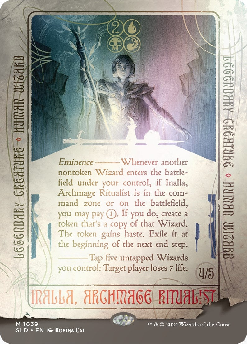 Image for Inalla, Archmage Ritualist (Rainbow Foil) (1639) (Secret Lair Drop Series) - Magic: The Gathering