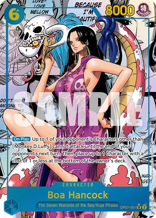 Image for Boa Hancock (051) (Parallel) (Manga) (OP07-051) (500 Years in the Future) - One Piece Card Game