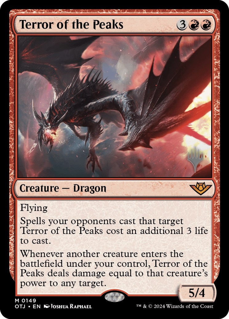 Image for Terror of the Peaks (149) (Promo Pack: Outlaws of Thunder Junction) - Magic: The Gathering