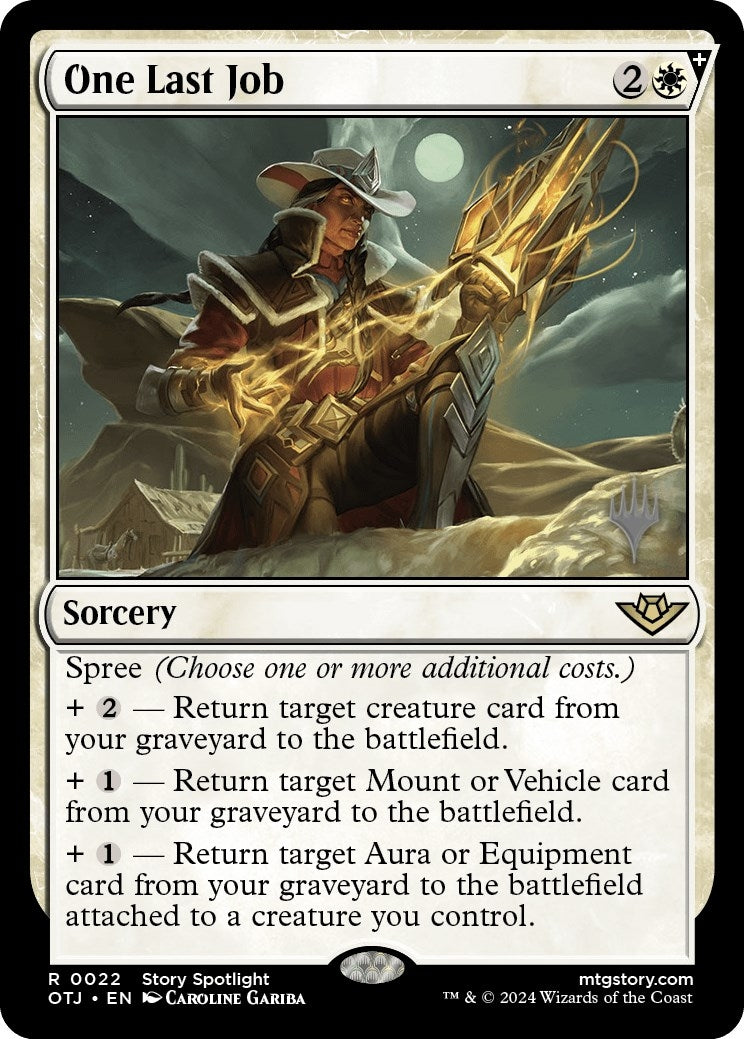 Image for One Last Job (22) (Promo Pack: Outlaws of Thunder Junction) - Magic: The Gathering