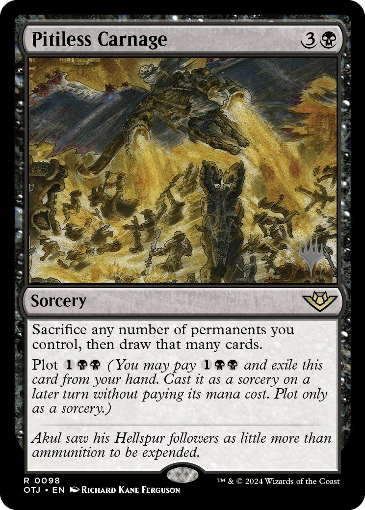 Image for Pitiless Carnage (98) (Promo Pack: Outlaws of Thunder Junction) - Magic: The Gathering