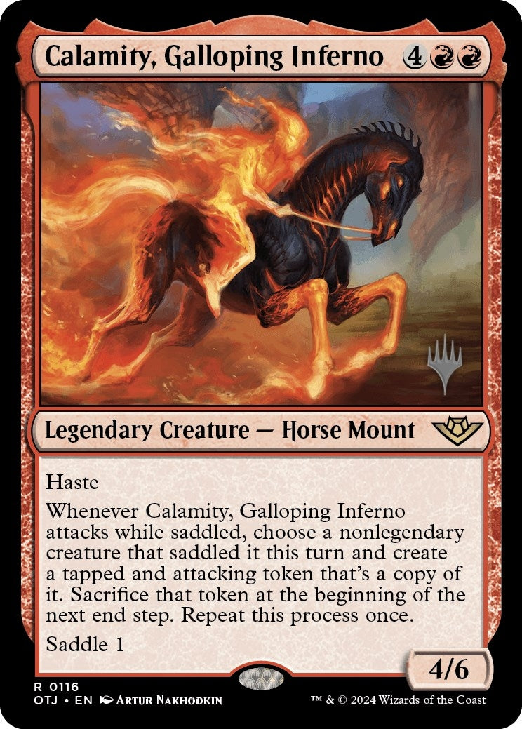 Image for Calamity, Galloping Inferno (116) (Promo Pack: Outlaws of Thunder Junction) - Magic: The Gathering