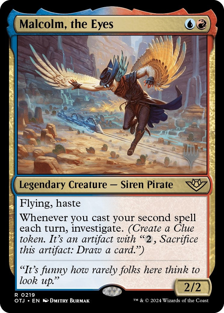 Image for Malcolm, the Eyes (219) (Promo Pack: Outlaws of Thunder Junction) - Magic: The Gathering