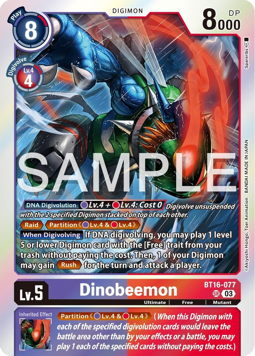 Image for Dinobeemon (BT16-077 SR) (Beginning Observer) - Digimon Card Game