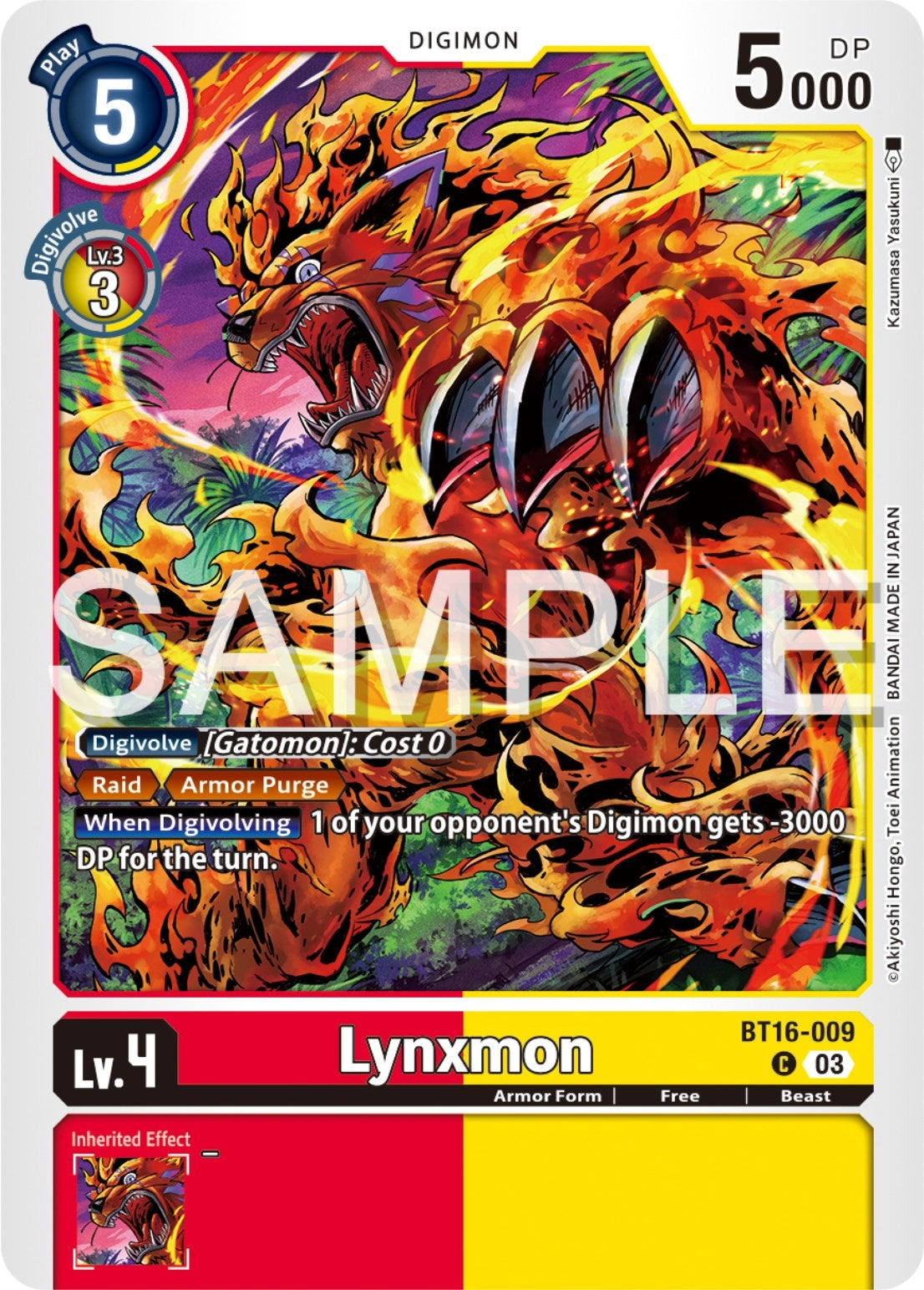 Image for Lynxmon (BT16-009 C) (Beginning Observer) - Digimon Card Game
