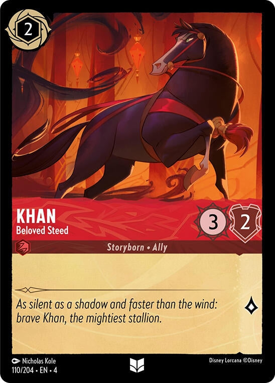 Image for Khan - Beloved Steed (110/204) (Ursula's Return) - Disney Lorcana