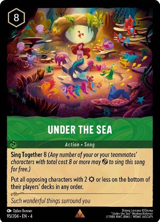 Image for Under the Sea (95/204) (Ursula's Return) - Disney Lorcana