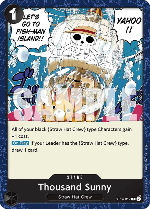 Image for Thousand Sunny (ST14-017) (Starter Deck 14: 3D2Y) - One Piece Card Game