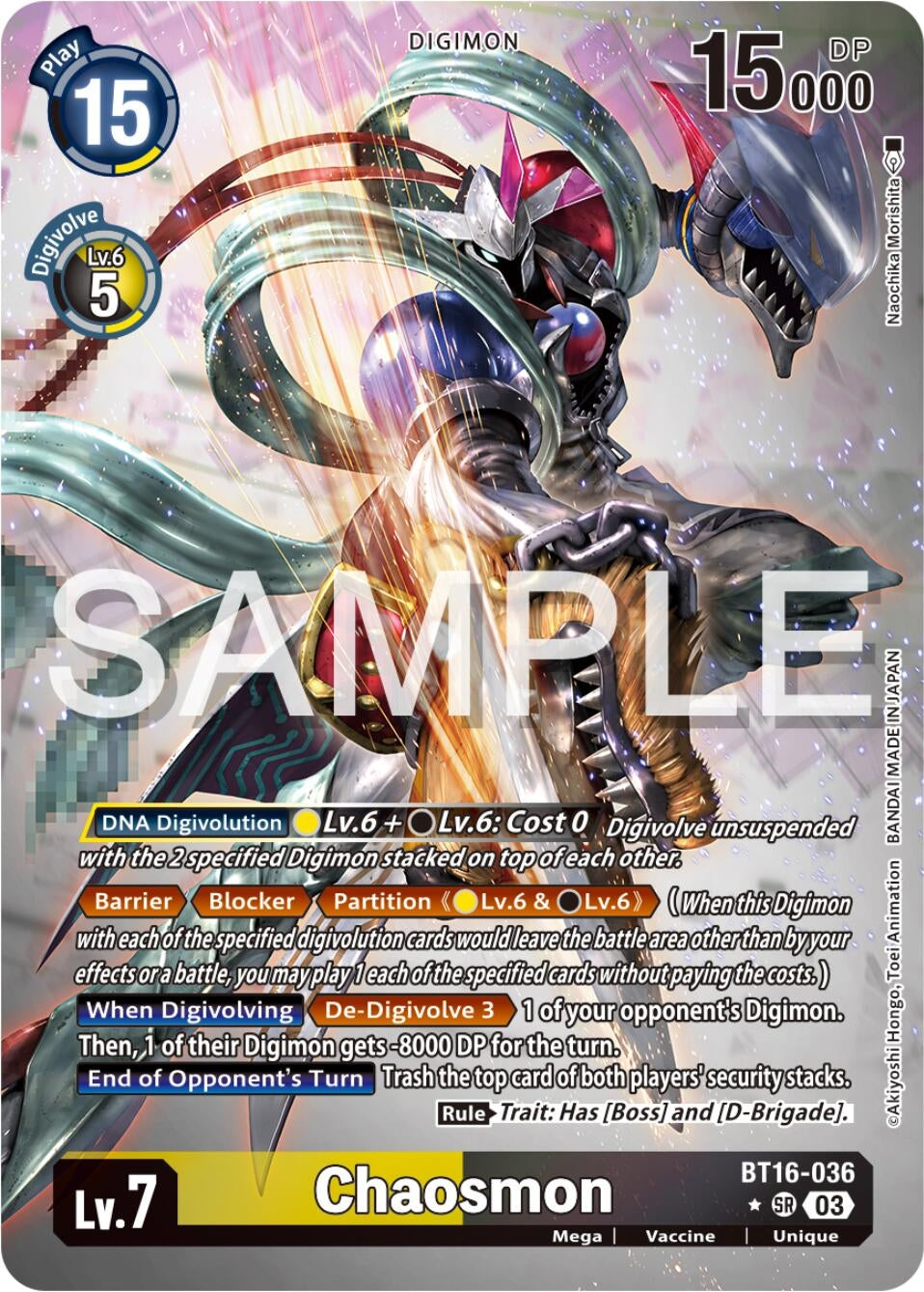 Image for Chaosmon (Alternate Art) (BT16-036 SR) (Beginning Observer) - Digimon Card Game