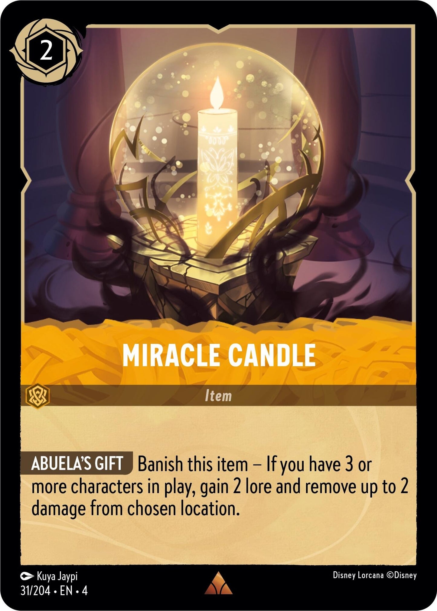 Image for Miracle Candle (31/204) (Ursula's Return) - Disney Lorcana