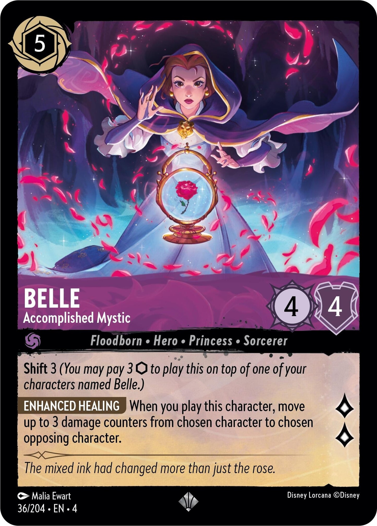 Image for Belle - Accomplished Mystic (36/204) (Ursula's Return) - Disney Lorcana
