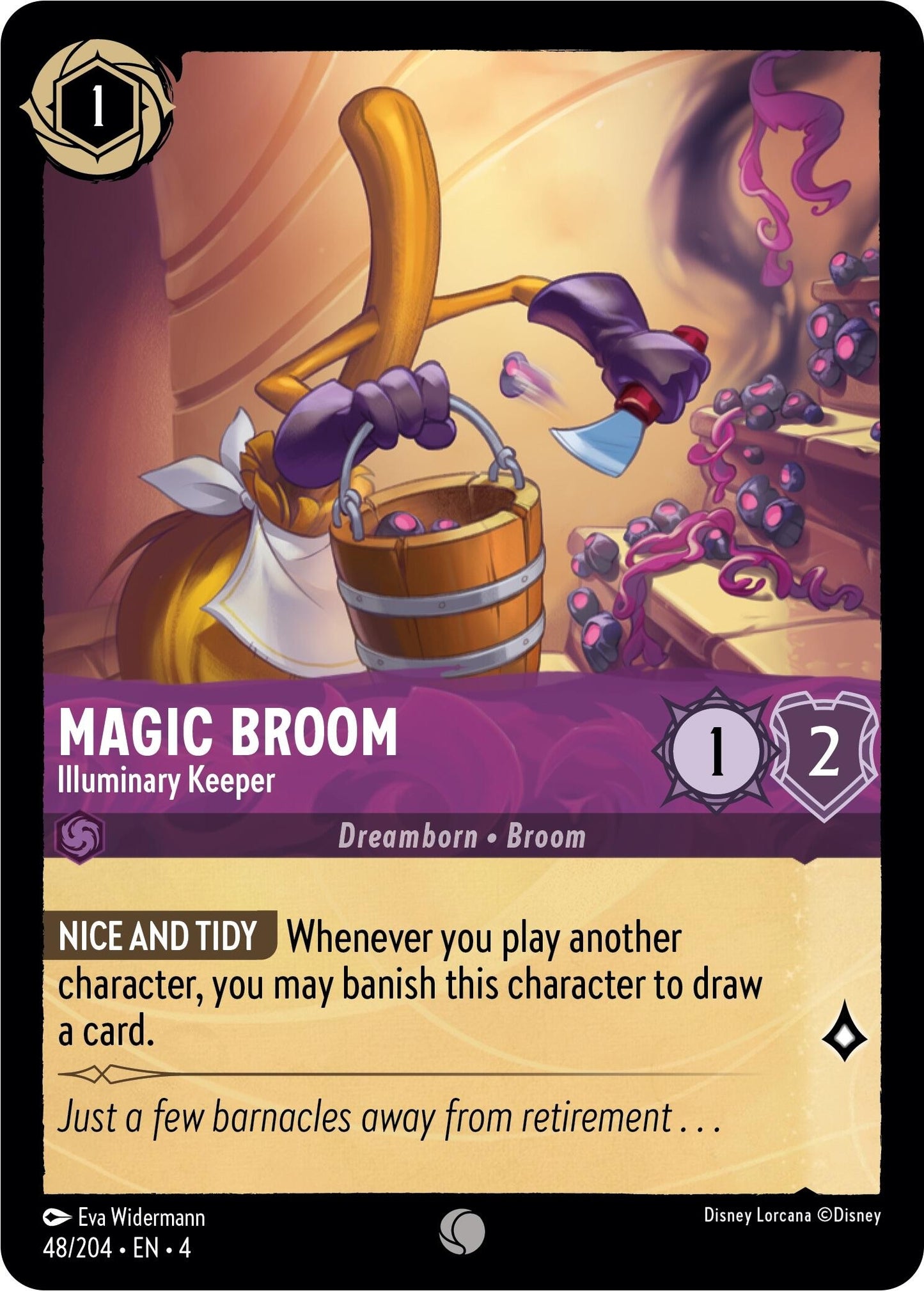 Image for Magic Broom - Illuminary Keeper (48/204) (Ursula's Return) - Disney Lorcana