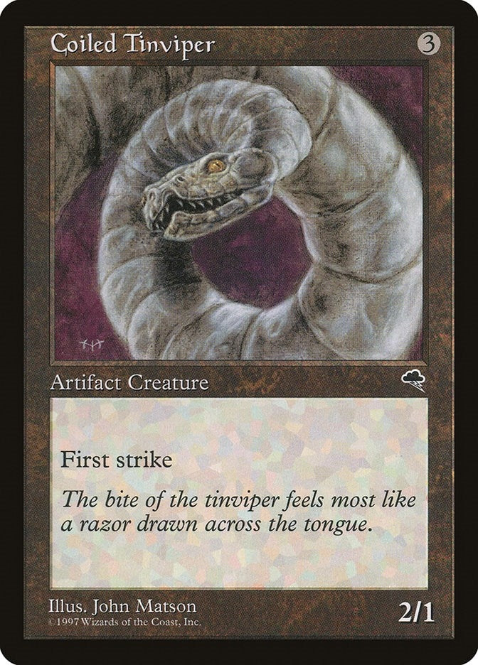 Image for Coiled Tinviper (279) (Tempest) - Magic: The Gathering