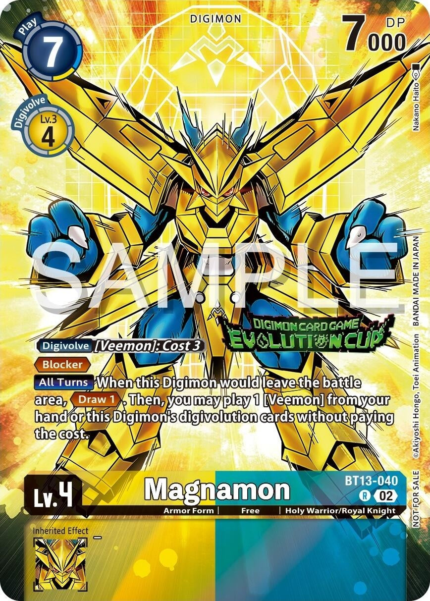 Image for Magnamon - BT13-040 (2024 Evolution Cup) (BT13-040 R) (Versus Royal Knights) - Digimon Card Game
