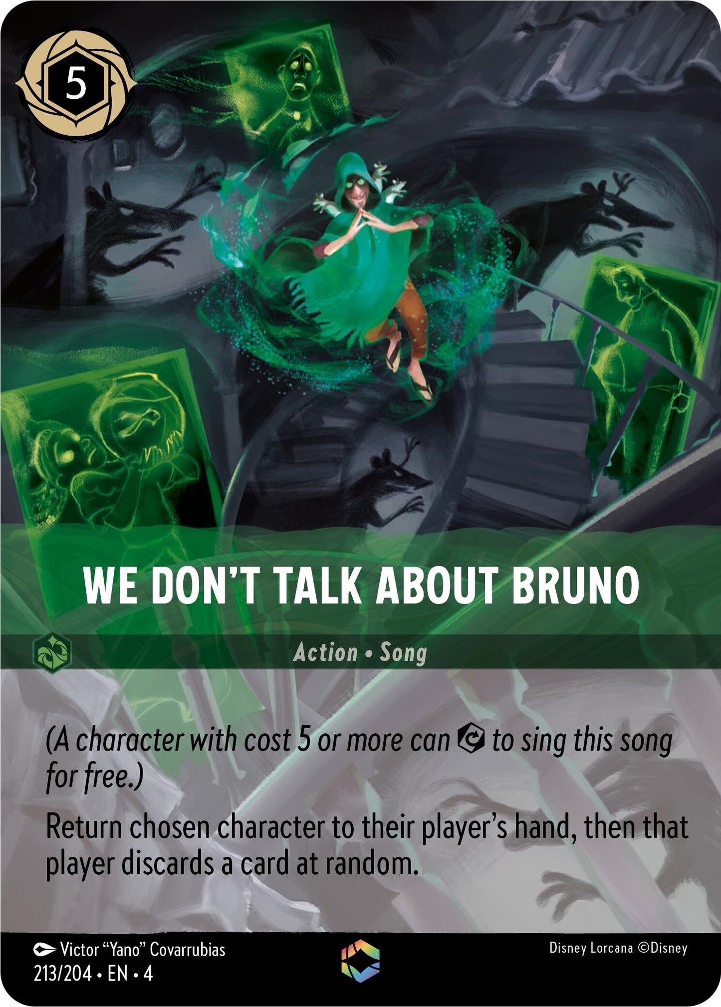 Image for We Don't Talk About Bruno (Enchanted) (213/204) (Ursula's Return) - Disney Lorcana