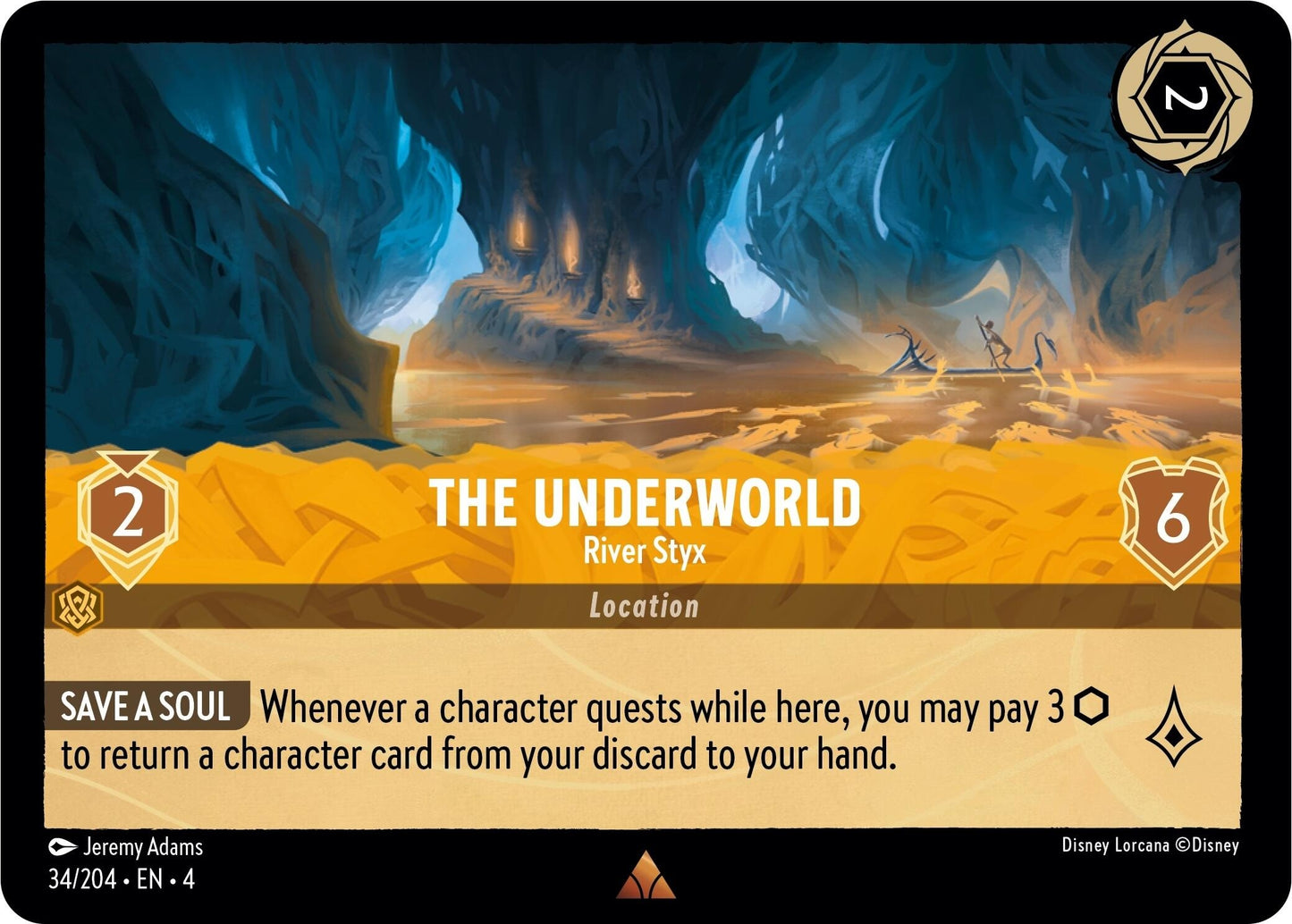 Image for The Underworld - River Styx (34/204) (Ursula's Return) - Disney Lorcana