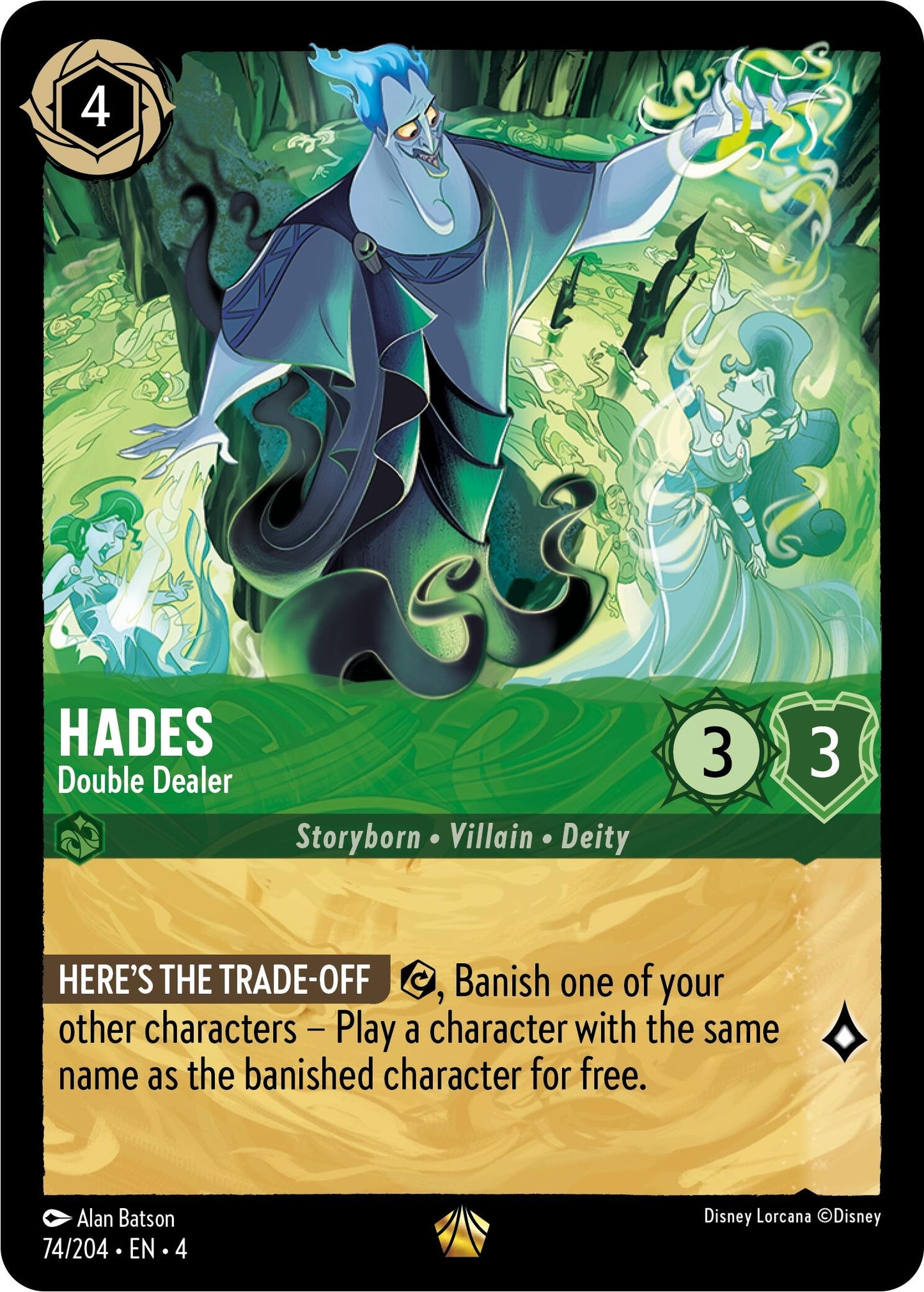 Image for Hades - Double Dealer (74/204) (Ursula's Return) - Disney Lorcana