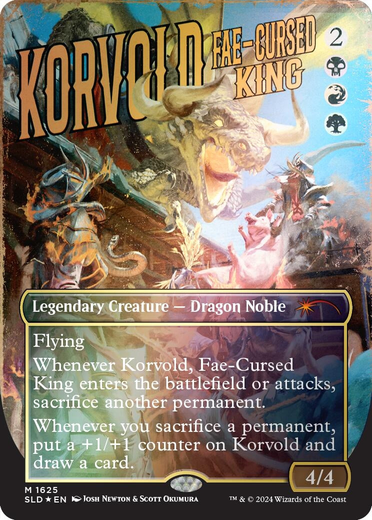 Image for Korvold, Fae-Cursed King (Rainbow Foil) (1625) (Secret Lair Drop Series) - Magic: The Gathering