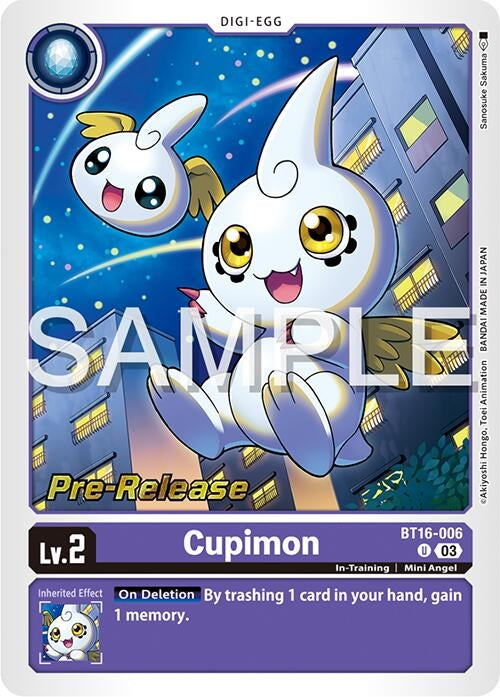 Image for Cupimon (BT16-006 U) (Beginning Observer Pre-Release Cards) - Digimon Card Game