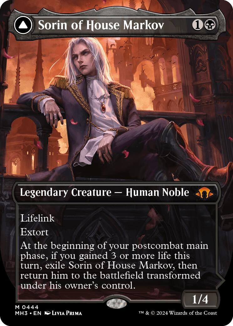 Image for Sorin of House Markov (Borderless) (444) (Modern Horizons 3) - Magic: The Gathering