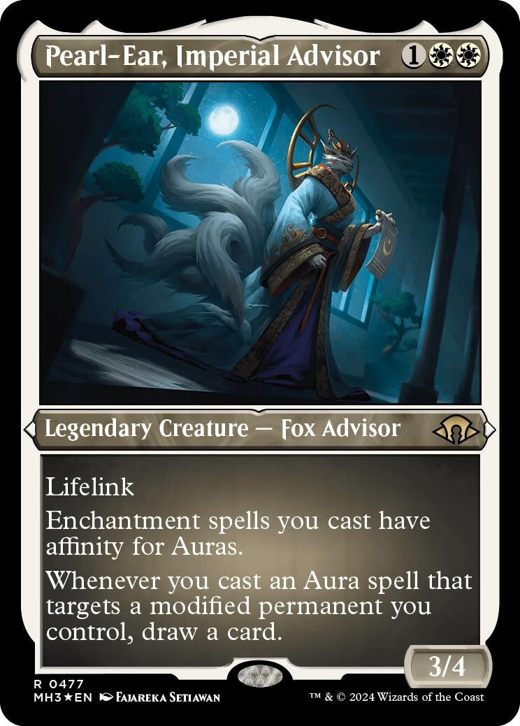 Image for Pearl-Ear, Imperial Advisor (Foil Etched) (477) (Modern Horizons 3) - Magic: The Gathering