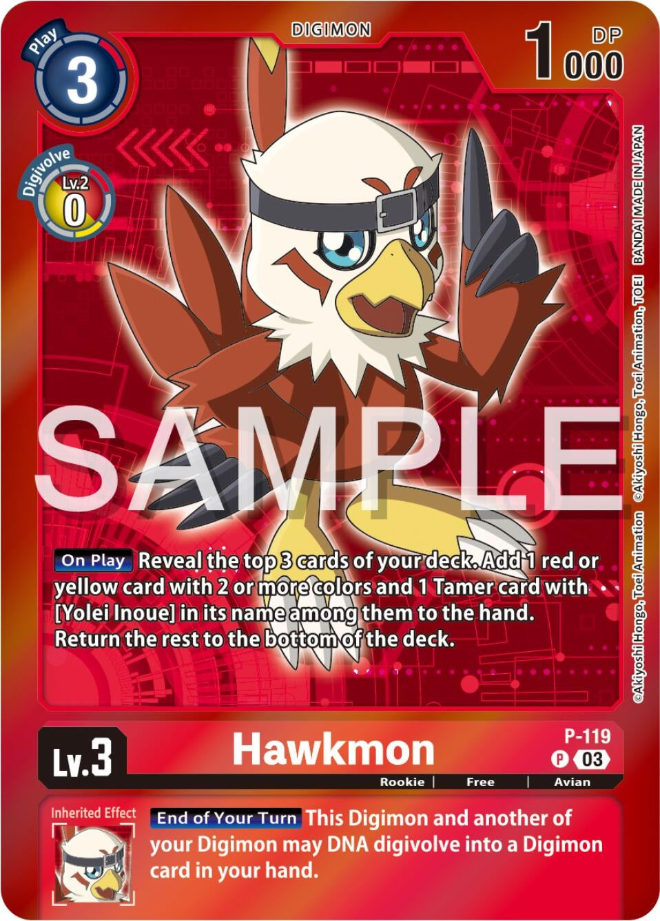 Image for Hawkmon - P-119 (Digimon Adventure Box 2024) (P-119 P) (Digimon Promotion Cards) - Digimon Card Game