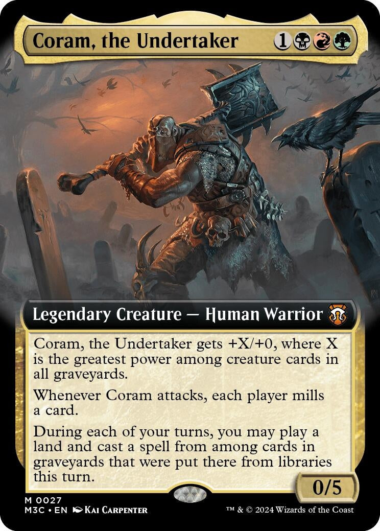 Image for Coram, the Undertaker (Extended Art) (27) (Commander: Modern Horizons 3) - Magic: The Gathering